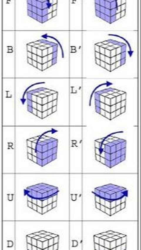 Rumus Rubik 3x3 Bagi Pemula yang Mudah & Cepat, Lengkap Beserta Gambarnya