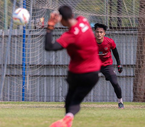 FOTO: Skuad Tak Lengkap, Timnas Indonesia U-24 Tetap Tancap Gas Matangkan Persiapan Asian Games 2022