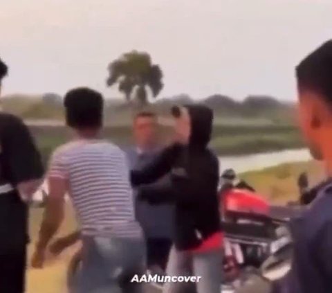 Emosi Dilarang Ikut Touring, Anak Hajar Ayahnya Sampai Sempoyongan