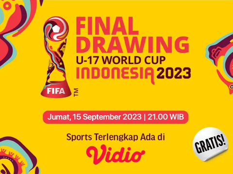 Watch the U-17 World Cup 2023 Drawing on Vidio, Note the Schedule!