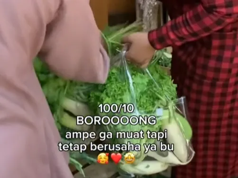 Emak-Emak Full Smile! Fresh Vegetable Wedding Souvenir Can Be Taken As Much As You Want
