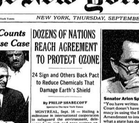 Sejarah 16 September 1987: Penandatanganan Protokol Montreal untuk Melindungi Ozon