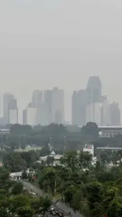 <br>Minggu Pagi, Kualitas Udara Jakarta Terburuk ke-5 di Dunia