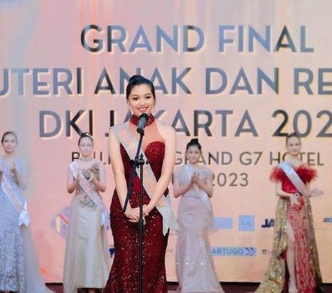 Cantik! Potret Raihana Zemma Anak Sahrul Gunawan Masuk Grand Final Pemilihan Puteri Remaja Jakarta 2023