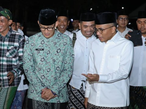 Ditemui Sandiaga, Gus Baha Doakan PPP Dapat Hasil Terbaik di Pemilu 2024