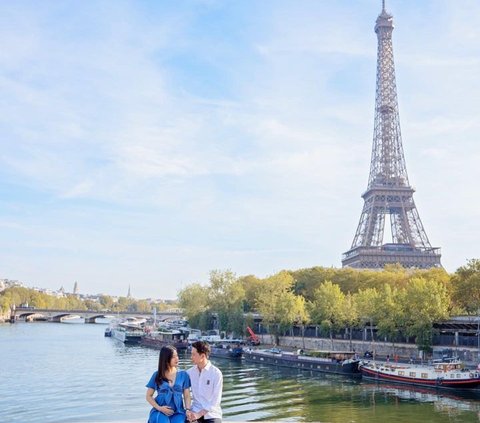 Potret Valencia Tanoe & Kevin Sanjaya di Paris, Foto di Tempat yang Sama saat Masih Tunangan Kini Sudah Menikah dan Akan Menjadi Orang Tua