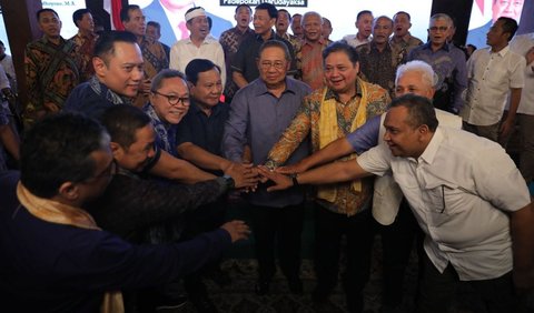 Demokrat Deklarasi Dukung Prabowo di Rapimnas<br>