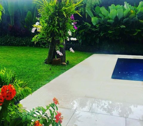 Portrait of the Swimming Pool in Maudy Ayunda's Luxury House, Feels Like in Bali