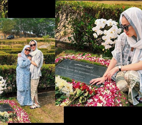 Potret BCL Ziarah ke Makam Ashraf Ditemani Mertua 'Hari ini Ulang Tahun Kamu ke 44 tapi Takdir Berkata Berbeda'