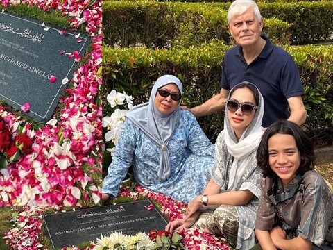 Potret BCL Ziarah ke Makam Ashraf Ditemani Mertua 'Hari ini Ulang Tahun Kamu ke 44 tapi Takdir Berkata Berbeda'