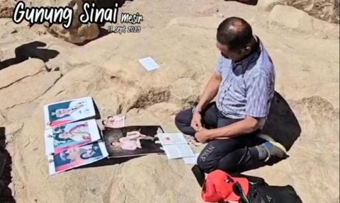 Kedua Kalinya, Ini Doa Khusus FX Rudy Buat Ganjar dari Puncak Gunung Sinai Mesir