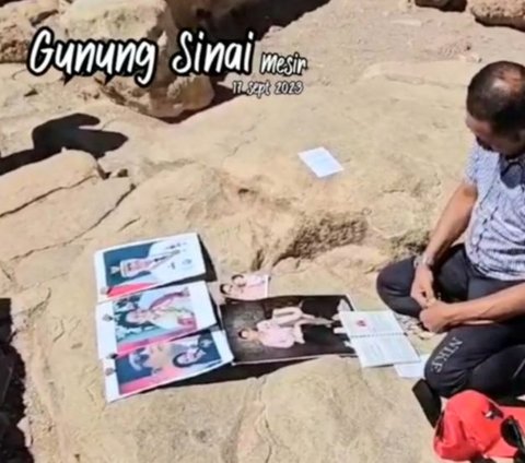 Kedua Kalinya, Ini Doa Khusus FX Rudy Buat Ganjar dari Puncak Gunung Sinai Mesir