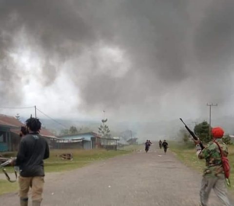 KKB Bakar Pasar Yapimakot di Pegunungan Bintang Papua