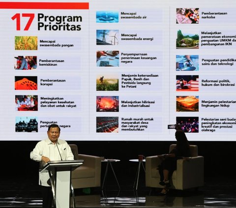 Prabowo Beberkan 17 Program Prioritas Capai Indonesia Emas 2045