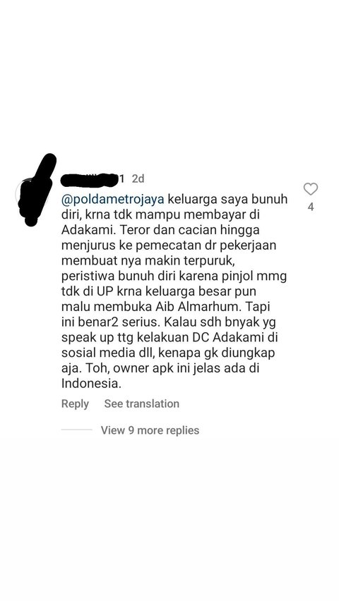 Testimoni Ancaman Pinjol AdaKami sampai Bunuh Diri