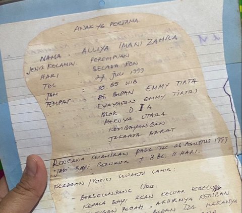 Viral Potret Buku Harian Seorang Ibu Berisi Tumbuh Kembang Anaknya, Ditulis Sejak 1999