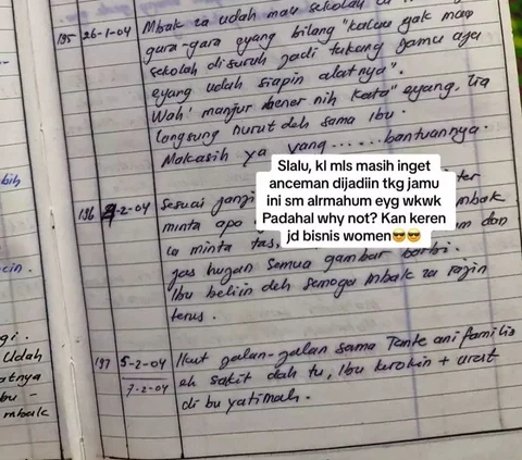 Viral Potret Buku Harian Seorang Ibu Berisi Tumbuh Kembang Anaknya, Ditulis Sejak 1999