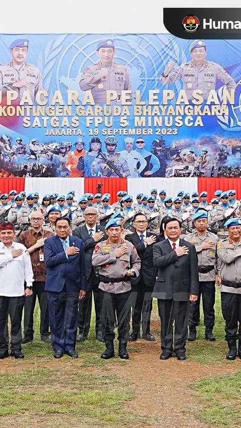 Momen Irjen Krishna Murti Lepas Anggota Tugas ke Negara Konflik 'Saya Lebih Bahagia Kalian Kembali Selamat'