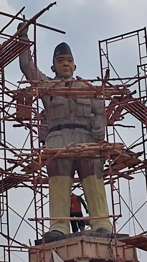 Ini Kontraktor Pembangunan Patung Bung Karno di Banyuasin yang Disebut Tak Mirip <br>