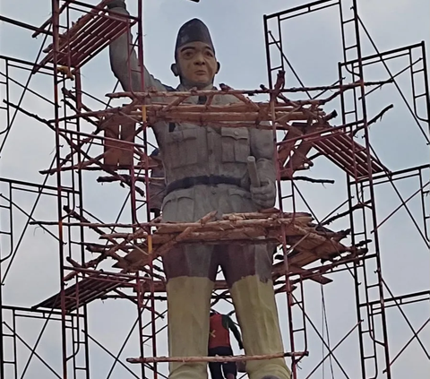 Ini Kontraktor Pembangunan Patung Bung Karno di Banyuasin yang Disebut Tak Mirip