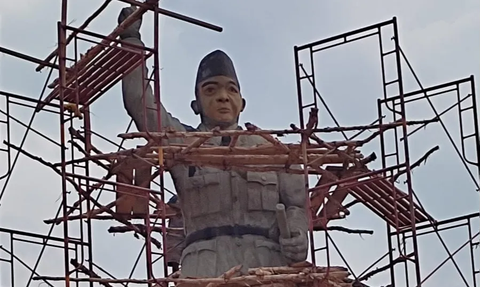 Ini Kontraktor Pembangunan Patung Bung Karno di Banyuasin yang Disebut Tak Mirip