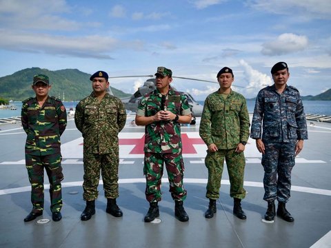 FOTO: Penampakan Pasukan Militer Negara-Negara ASEAN Rapatkan Barisan di Natuna, Ada Apa?