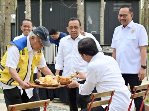 Minister of PUPR Basuki Hadimuljono's Action as a Waiter Serving Breakfast to Jokowi and Ministers Who Stayed Overnight at IKN
