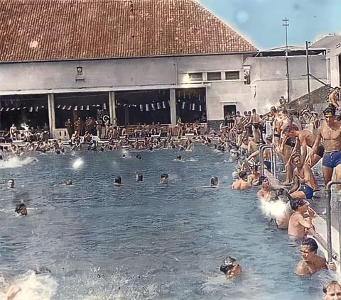 Viral Old Photo of Dutch Soldiers on Vacation in Manggarai Swimming Pool in 1946, the Vibe Feels like Hollywood