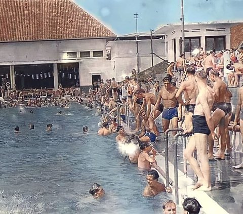 Viral Old Photo of Dutch Soldiers on Vacation in Manggarai Swimming Pool in 1946, the Vibe Feels like Hollywood
