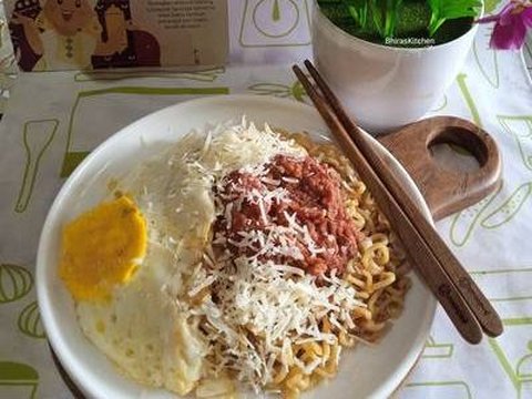 Resep Indomie Kornet Telur Keju