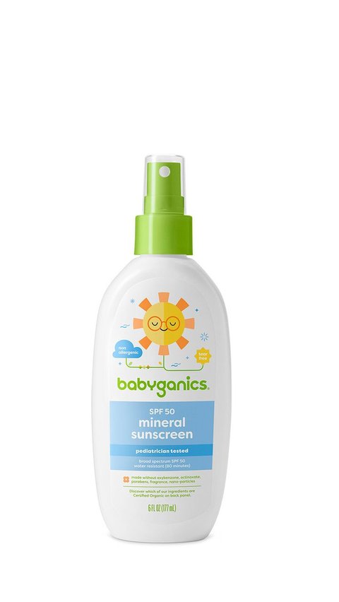 3. Babyganics SPF 50+ Sunscreen Spray