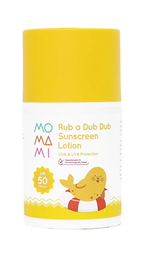 6. Momami Rub A Dub Dub Sun Lotion