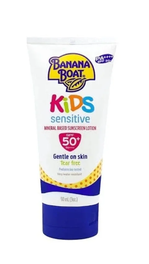 9. Banana Boat® Kids Sensitive Sunscreen Lotion SPF50+