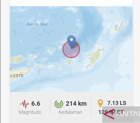 Penjelasan BMKG Terkait Gempa Tanibar Magnitudo 6,6