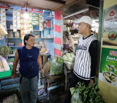 Harapan Pedagang Pasar Surabaya ke Ganjar: Kalau jadi Presiden yang Adil, Bisa Angkat Rakyat