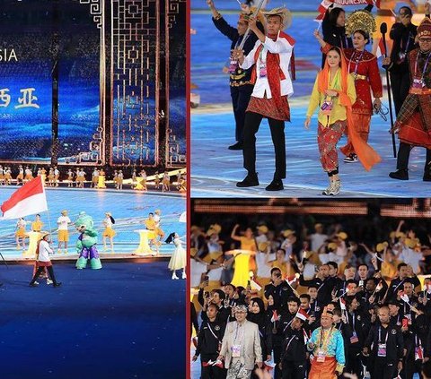 Opening Ceremony Asian Games 2022 digelar di National Stadium Hangzhou, China pada Sabtu (23/9) malam. Dalam acara ini, atlet voli Hernanda Zulfi dan atlet wushu Nandhira Mauriskha menjadi pembawa bendera Indonesia pada saat devile atlet.