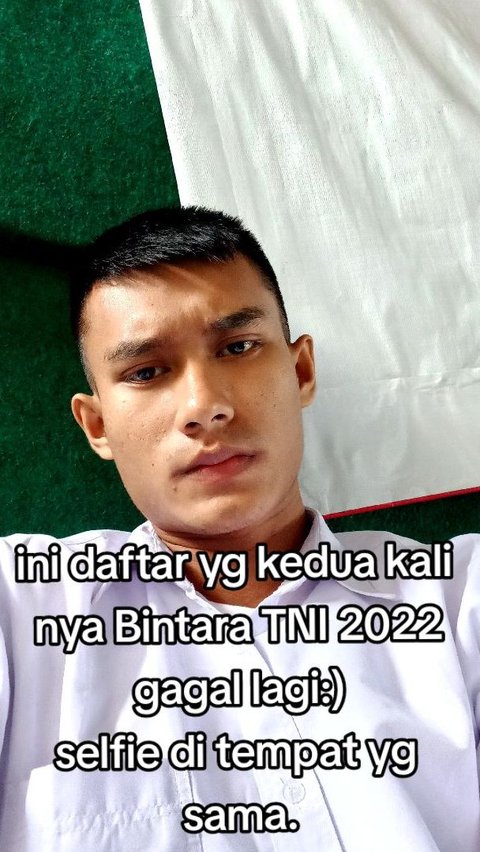 Pada tahun 2022, Ia kembali mendaftar Bintara TNI kedua kalinya. Namun sayang, Ia kembali gagal. <br>