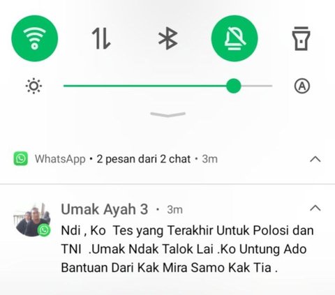 Akan tetapi ketika hendak Pantuhir Polisi, sang Ibu tiba-tiba mengirimkan pesan. Di mana isi pesan tersebut langsung membuat Hendi bingung ke depannya mau jadi apa. Sebab, sang Ibu sudah menyerah.<br>