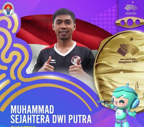 Raih Emas di Asian Games 2023, Intip Profil Atlet Menembak Muhammad Sejahtera Dwi Putra