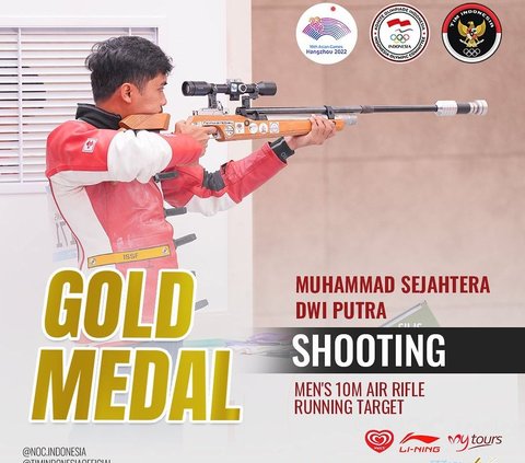 Raih Emas di Asian Games 2023, Intip Profil Atlet Menembak Muhammad Sejahtera Dwi Putra