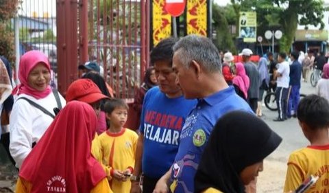 Wali Kota Tarakan Khairul ikut meramaikan Car Free Day (CFD), Minggu (24/9).<br>