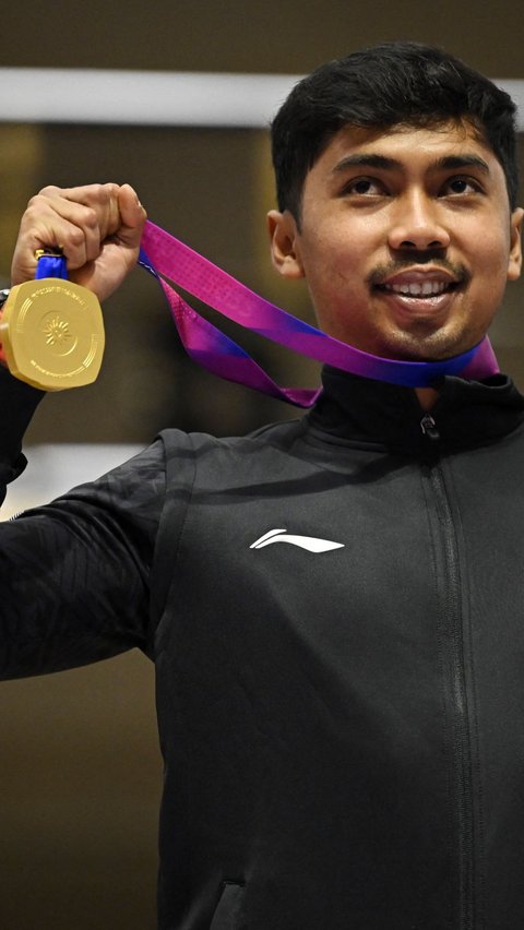 Emas yang diraih Putra pada nomor Shooting-Men's 10m Running Target telah mencatat skor akhir 578-15X.<br>