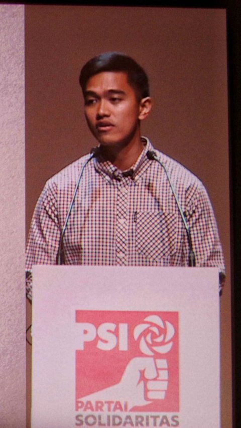 Usai resmi jadi ketum PSI,  Kaesang sempat memberikan pidato politik pertamanya dalam acara Kopdarnas Deklarasi Sikap Politik PSI di Jakarta, Senin (25/9/2023). <br>