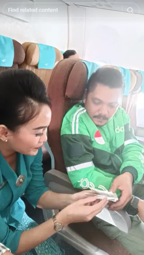 Viral Ojol Serves Orders on Medan-Yogyakarta Flight, Turns Out Not Your Ordinary Driver, Here are the Facts