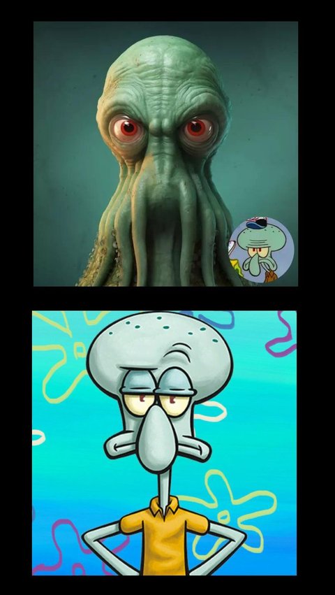 2. Squidward Tentacles - Spongebob Squarepants