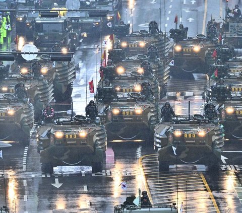 FOTO: Momen Langka Korea Selatan Pamer Kekuatan Militer Skala Besar, Peringatan Keras untuk Korut