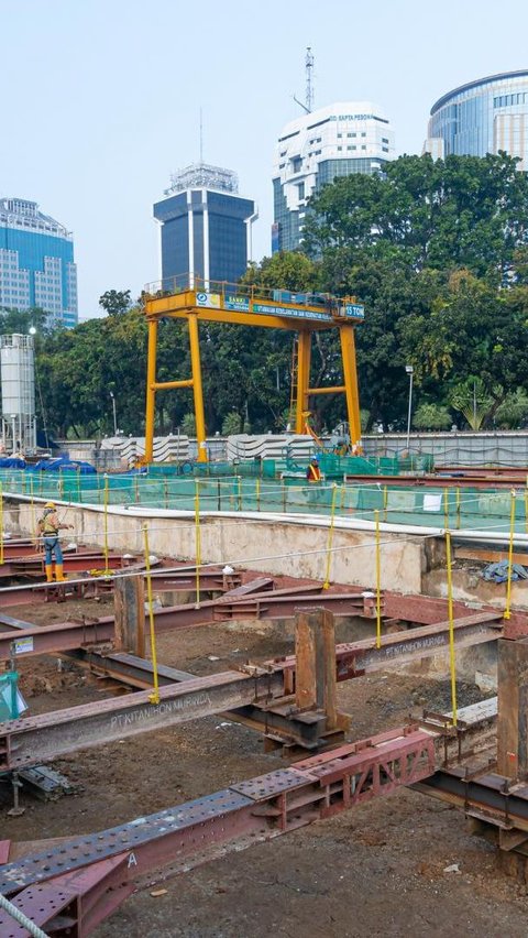 Pembangunan Stasiun MRT Thamrin dan Monas Capai 61 Persen, Begini Penampakannya<br>