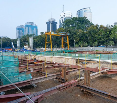 Pembangunan Stasiun MRT Thamrin dan Monas Capai 61 Persen, Begini Penampakannya