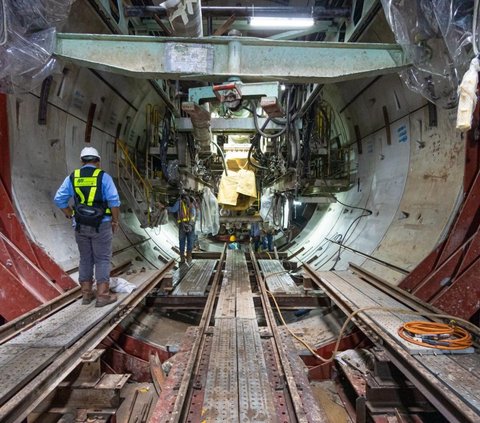 Pembangunan Stasiun MRT Thamrin dan Monas Capai 61 Persen, Begini Penampakannya