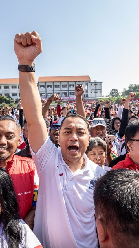 Ribuan Relawan Sosialisasikan Ganjar Pranowo Lewat Festival Merah Putih di Surabaya